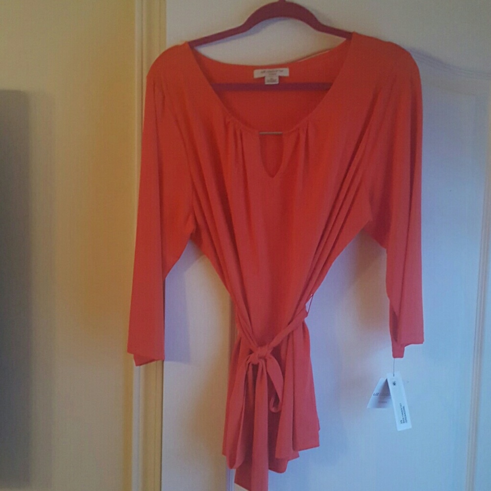 Brand new blouse with belt